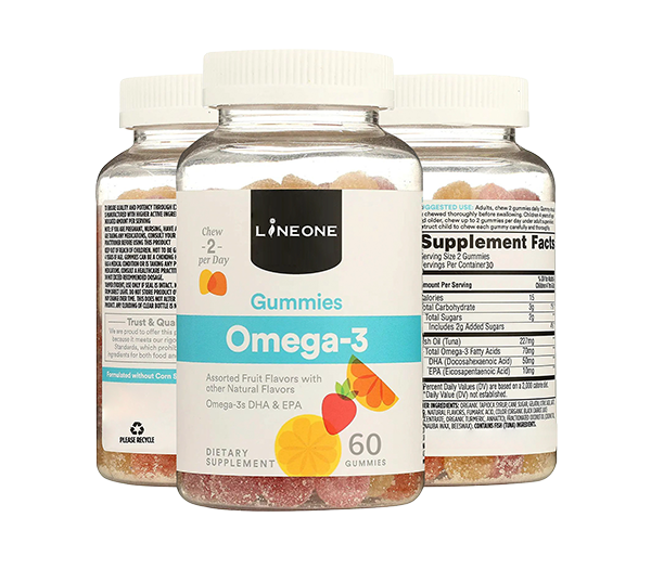 Omega 3Gelatin Gummy Sharpe w/SugarCoated 