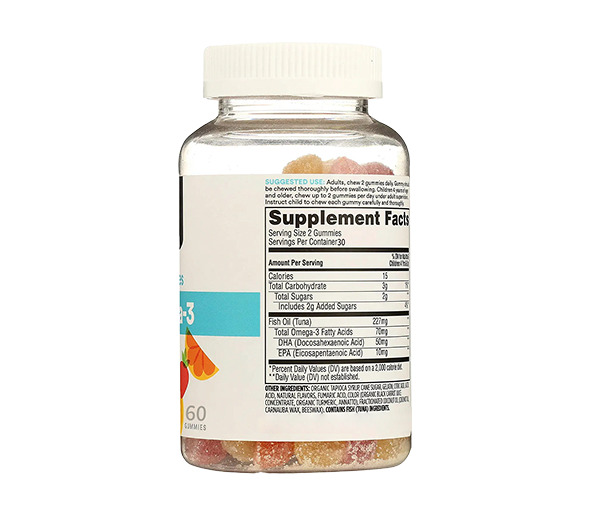 Omega 3Gelatin Gummy Sharpe w/SugarCoated 